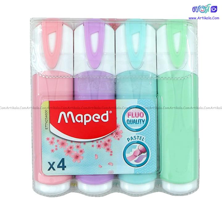 هایلایتر پاستلی بسته 4 عددی Maped